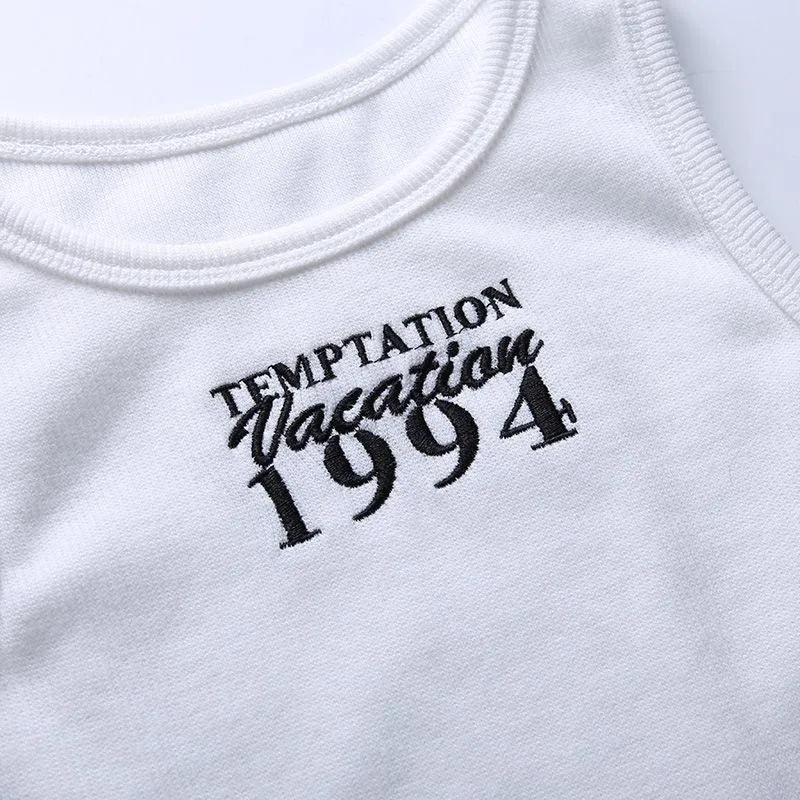 Temptation Vacation 1994 Summer Crop Top