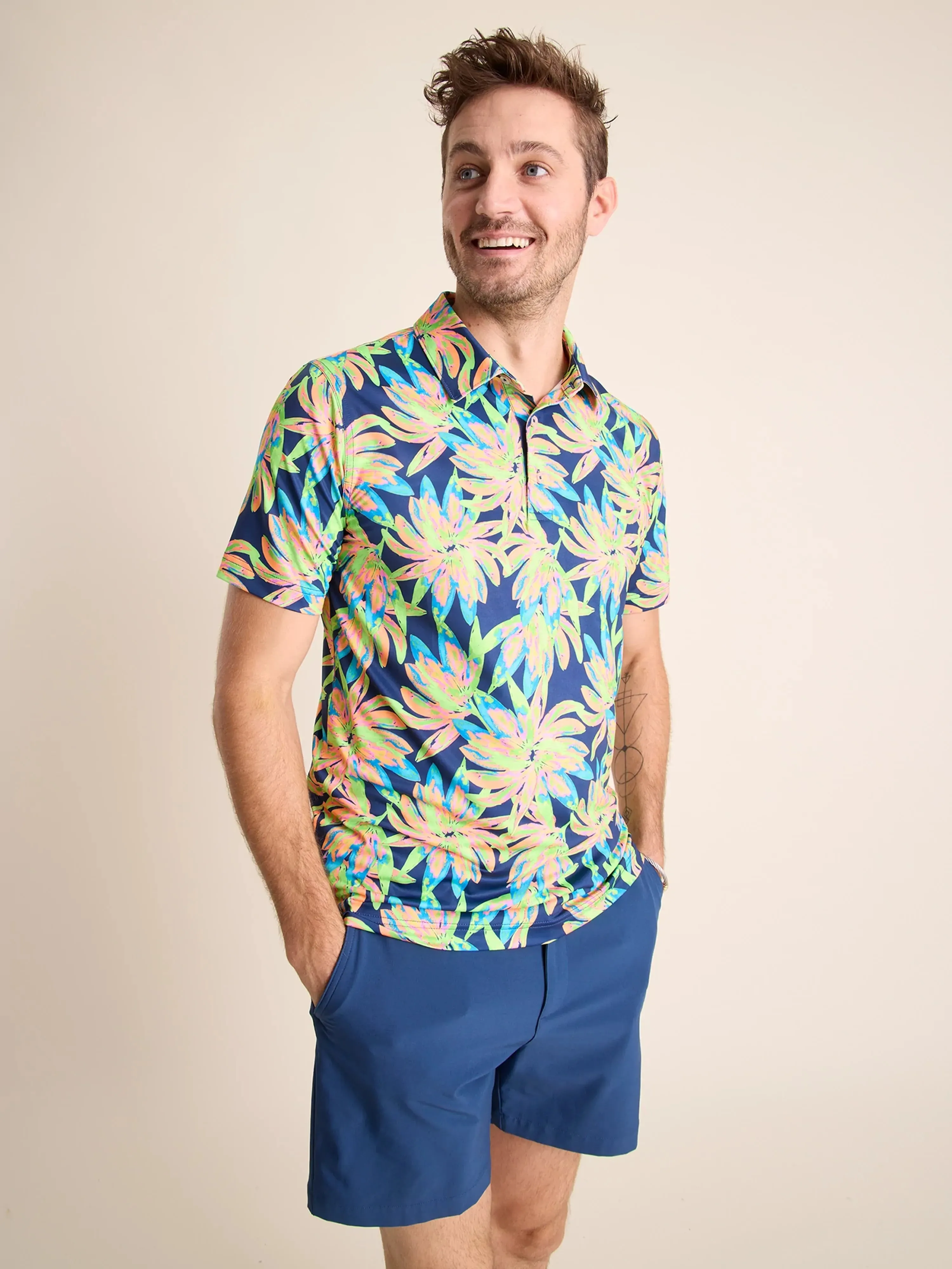 The Ocean Flower (Performance Polo )