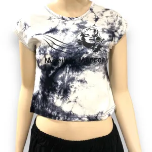 Tie Dye Marilyn Monroe Crop Top