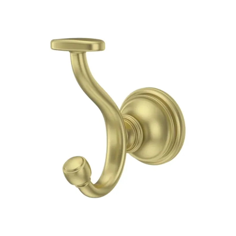 Tisbury 2.47" J-Hook Robe Hook in Brushed Gold