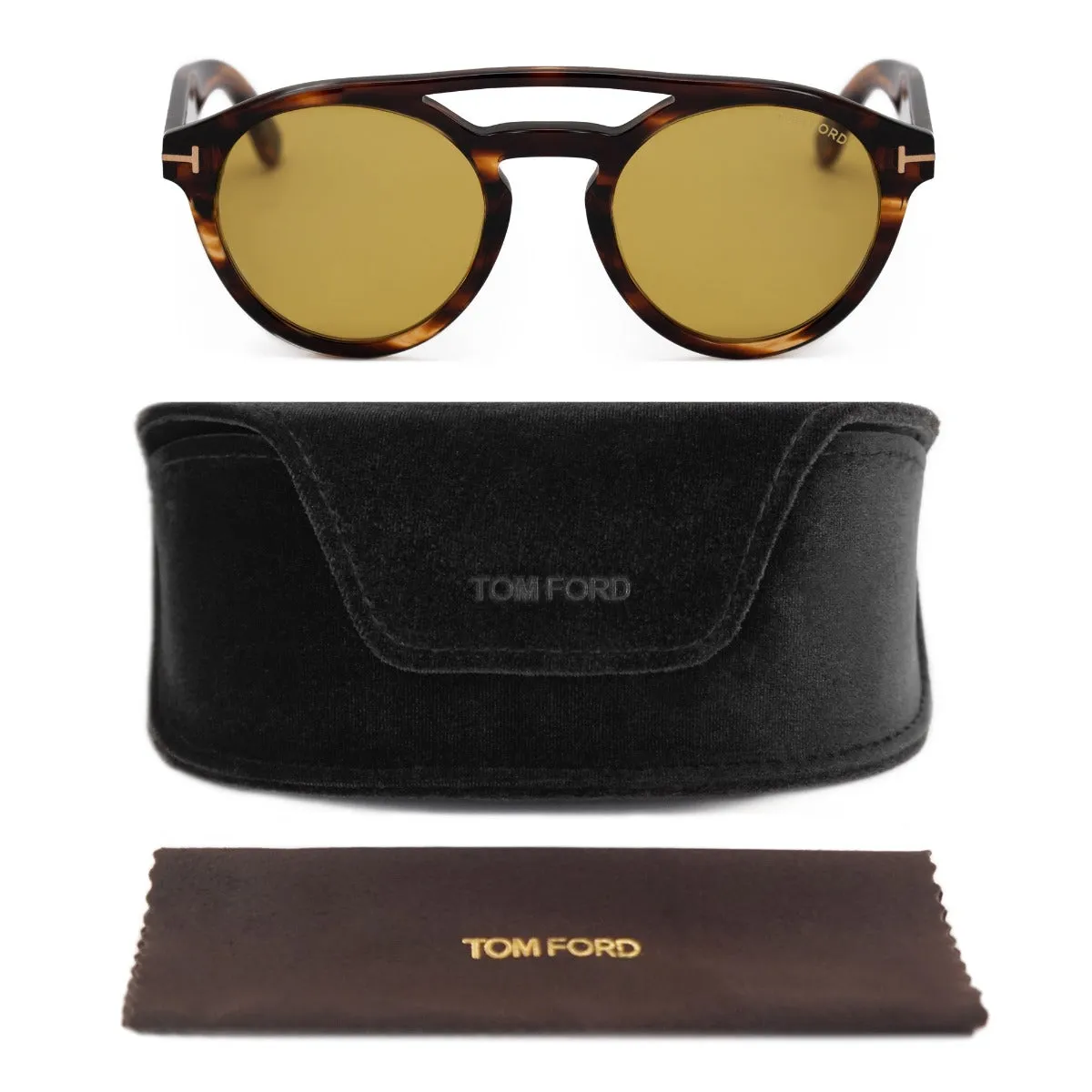 Tom Ford Round Sunglasses FT0537 48E 50