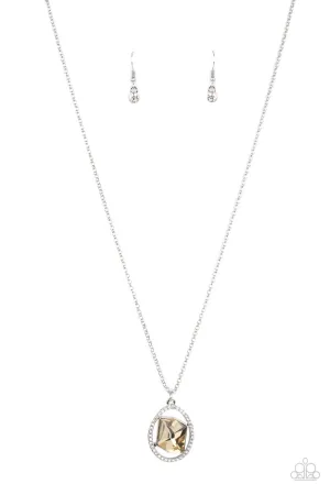 Undiluted Dazzle - Brown Necklace - Paparazzi Accessories