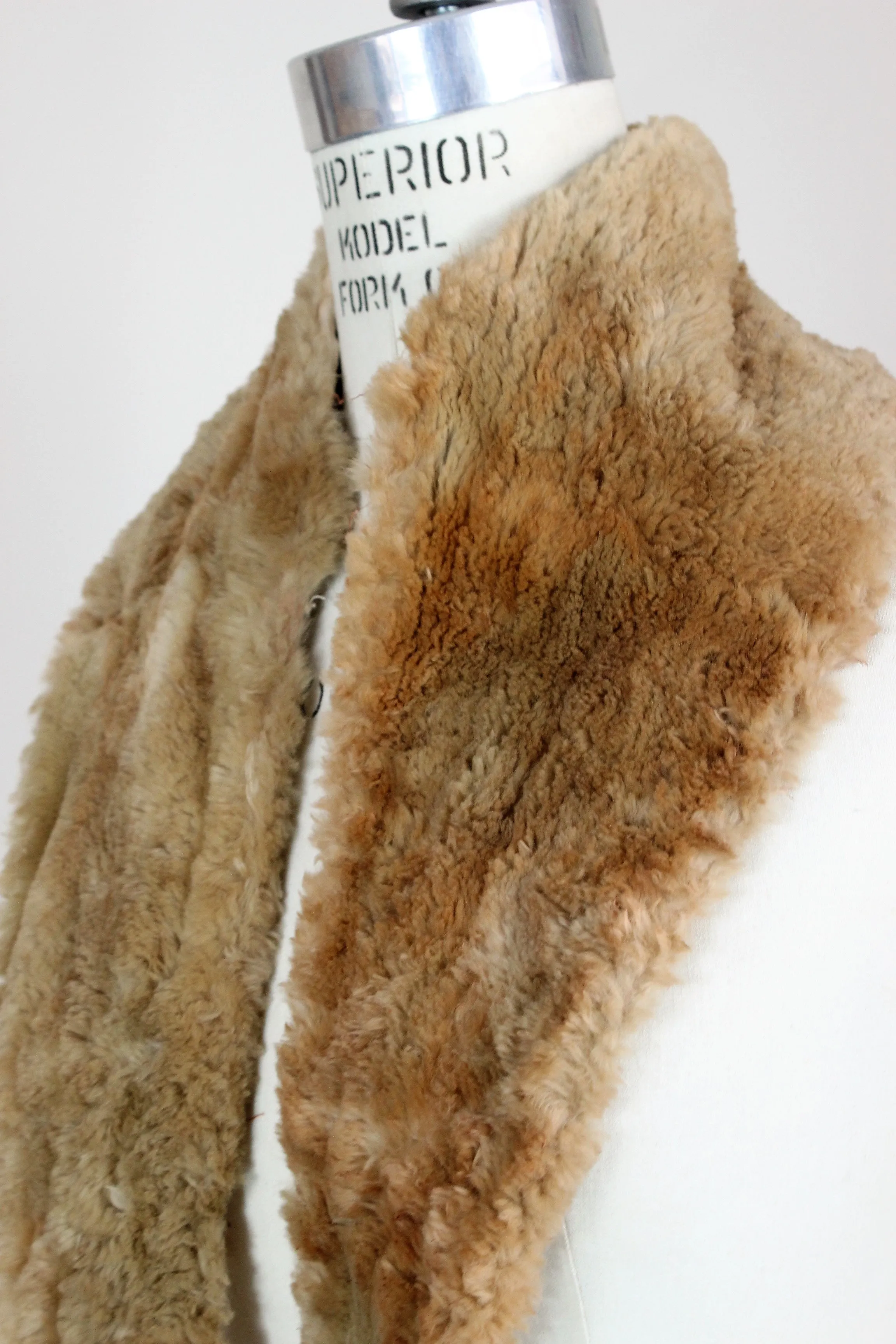 Vintage 1920s Faux Fur Collar