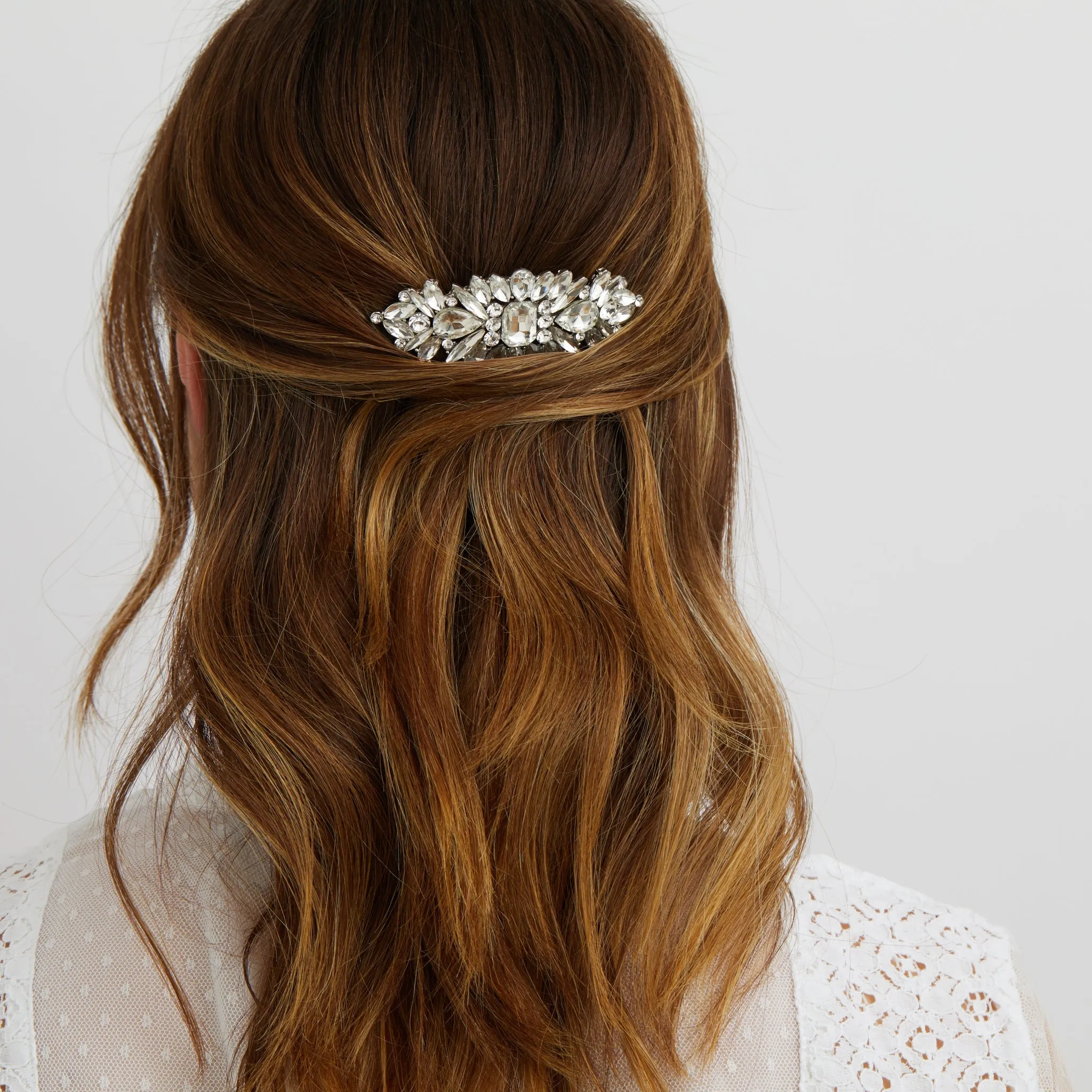 Vintage Hair Comb Crystal